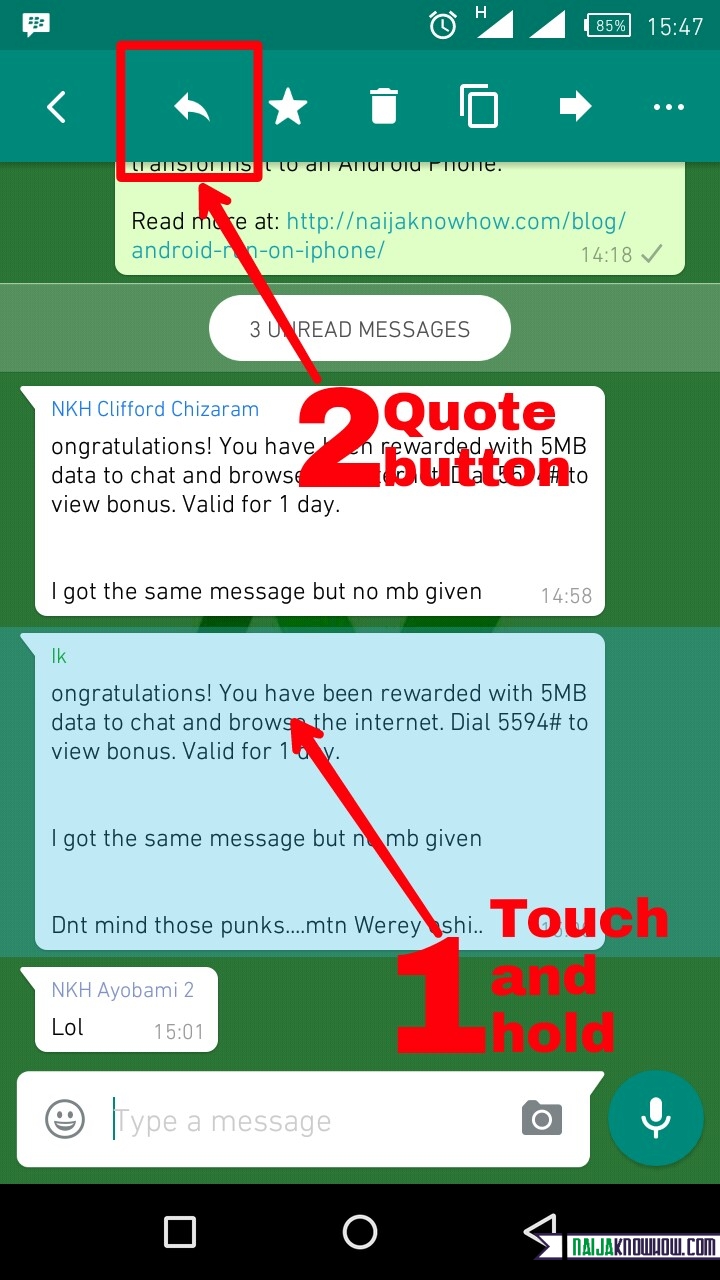 WhatsApp Quote Feature