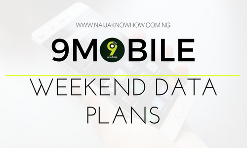 9MOBILE WEEKEND DATA PLANS