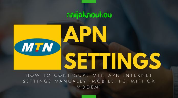 MTN Manual Internet Configuration Settings