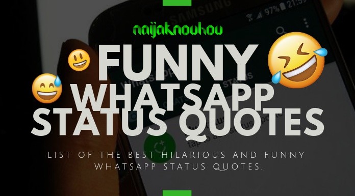 75+ Funny WhatsApp Status Quotes in English ⋆ Naijaknowhow