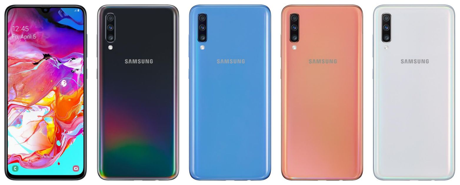 Samsung Galaxy A70 Colours