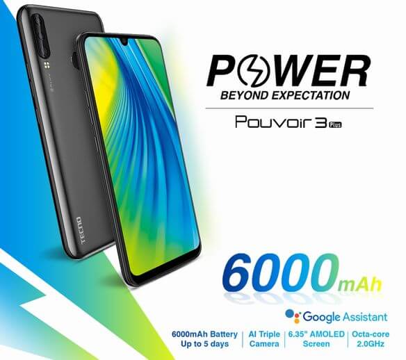 TECNO Pouvoir 3 Plus (LB8) Specs, Features, Review and Price in Nigeria