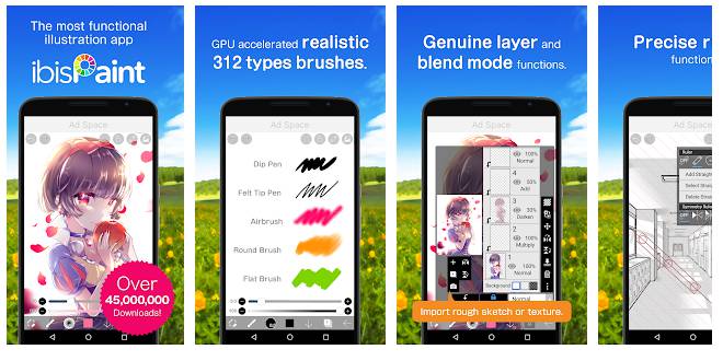 drawing apps like ibis paint x