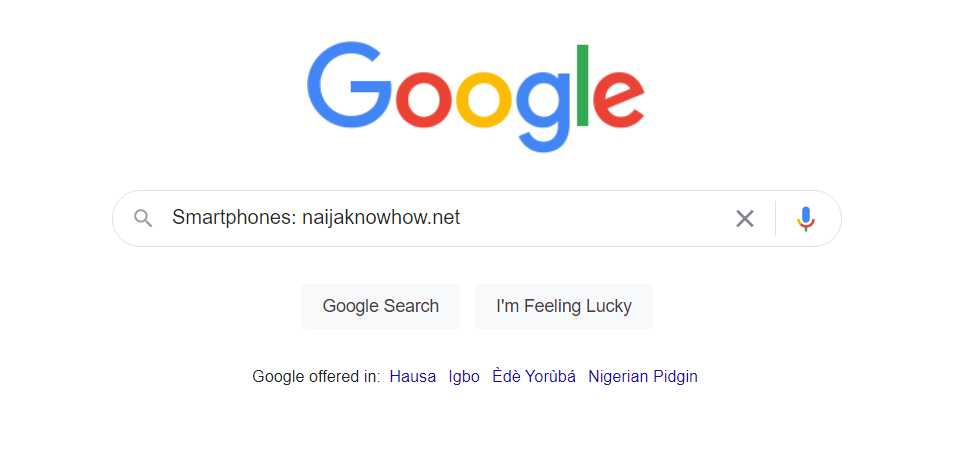 google search colon