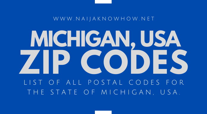 Michigan ZIP Codes – Postal Codes for the State of Michigan, USA