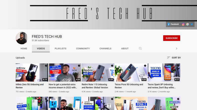 FRED'S TECH HUB - Nigerian Tech YouTube Channel